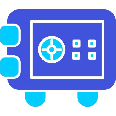 Bir robot simgesinin vektör illüstrasyonu