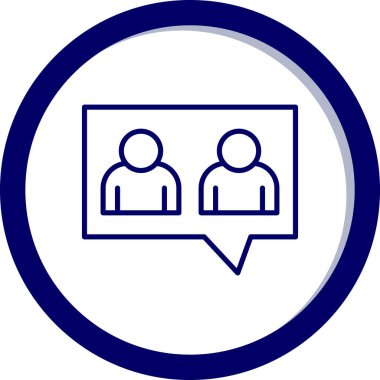 İnsan simgesinin vektör illüstrasyonu