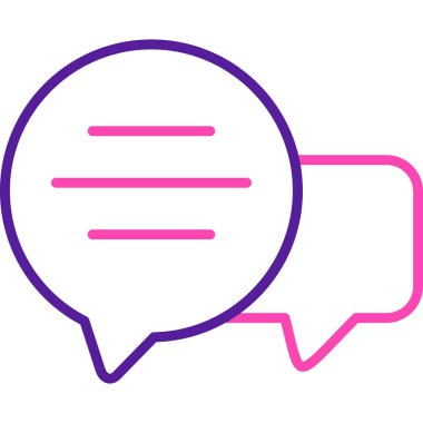 konuşma kabarcığı vektör çizimi