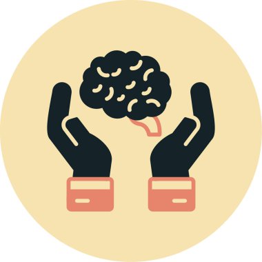 bir beyin tutan eller.