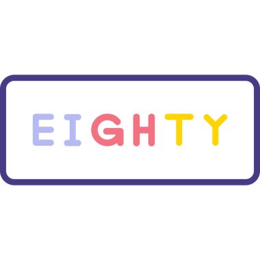 8 numara logo tasarım şablonu elementleri