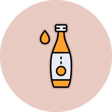 su şişesi simge vektör çizim