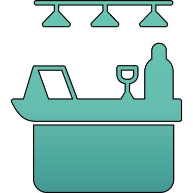 Restoran simgesinin vektör illüstrasyonu