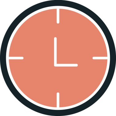 Saat simgesinin vektör illüstrasyonu