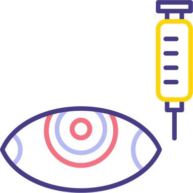 Göz simgesi vektör illüstrasyonu