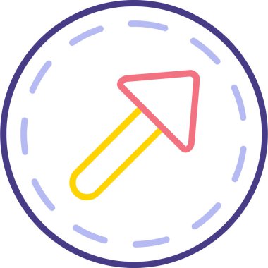 Bayrak. Web simgesi basit illüstrasyon