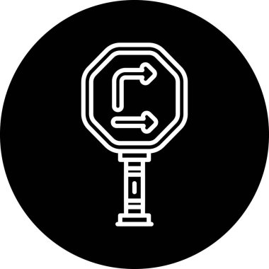 Modern bir simgenin vektör illüstrasyonu