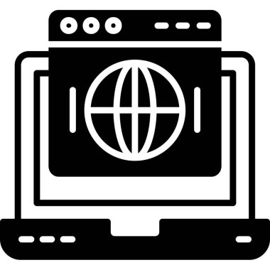 internet web vektör simgesi