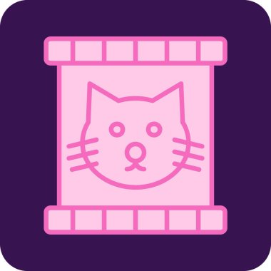 Çizgi film kedisinin vektör çizimi