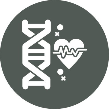 DNA simgesinin vektör illüstrasyonu