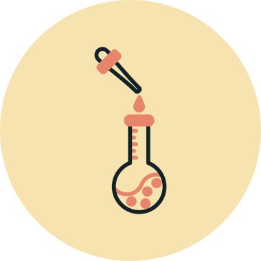 Kırmızı ve beyaz simgenin vektör illüstrasyonu