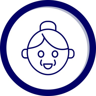 Bebeğim. Web simgesi basit illüstrasyon