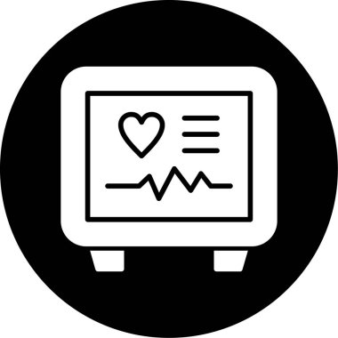 Kalp. Web simgesi basit illüstrasyon