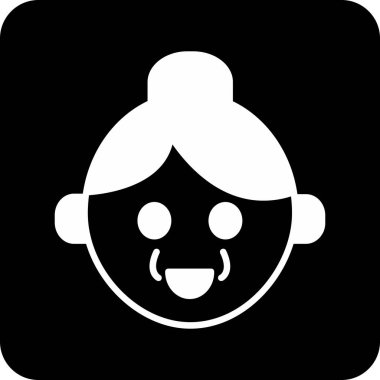 emoji simgesinin vektör illüstrasyonu