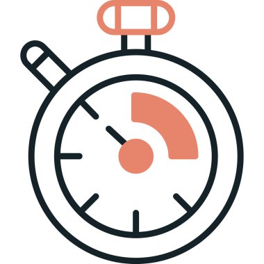 Hız göstergesi simgesi. Basit resimleme