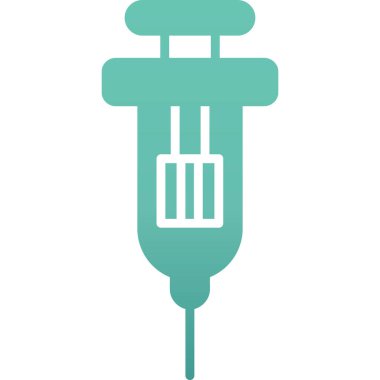 Şırınga vektör simgesi modern basit vektör illüstrasyonu