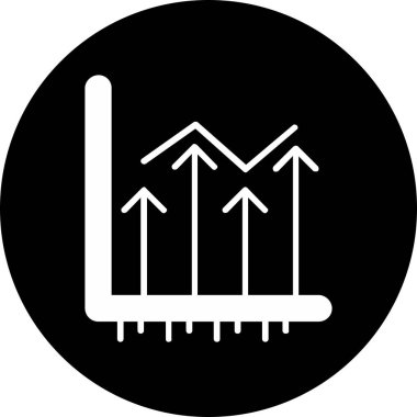 Siyah bir simgenin vektör illüstrasyonu