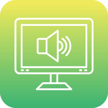 vektör lcd simgesi illüstrasyonu