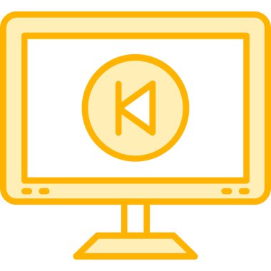 Bilgisayar modern simgesinin vektör illüstrasyonu