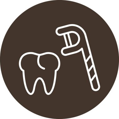 diş simgesi vektör illüstrasyonu