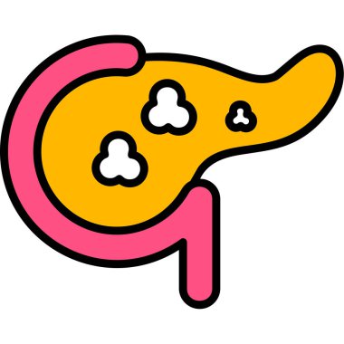 karaciğer simge vektör çizim