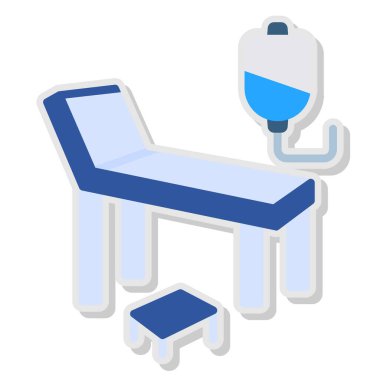 Sandalye ikonu. vektör illüstrasyonu