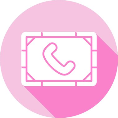 Telefon simgesi vektör illüstrasyonu