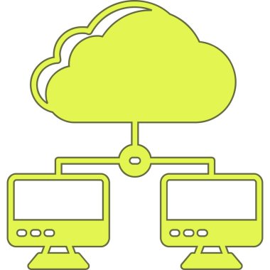 Bulut hesaplama. Web simgesi