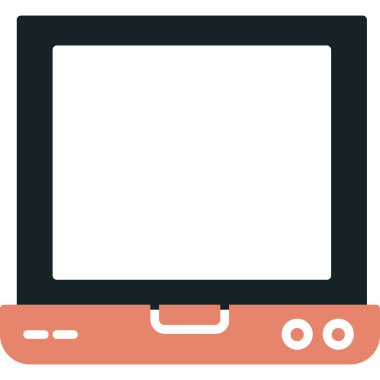 Bilgisayar. Web simgesi basit illüstrasyon