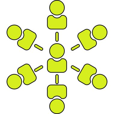 Grup simge vektör çizim