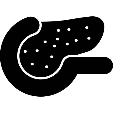 Mide simgesi. Mide vektör simgesi web için basit örnek