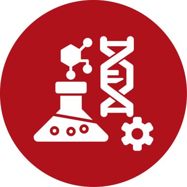 DNA ve molekül ikonu. vektör.