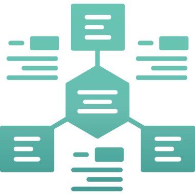 veritabanı simgesi. Web için sunucu vektör simgelerinin basit illüstrasyonu