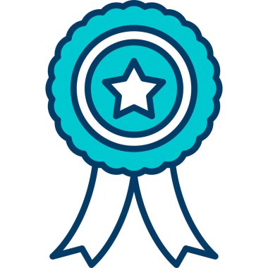 Bir yıldız simgesinin vektör illüstrasyonu