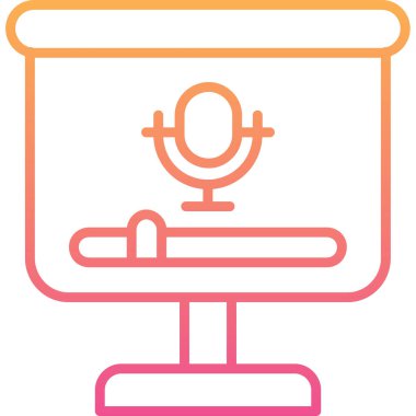 Bir bilgisayarın vektör illüstrasyonu