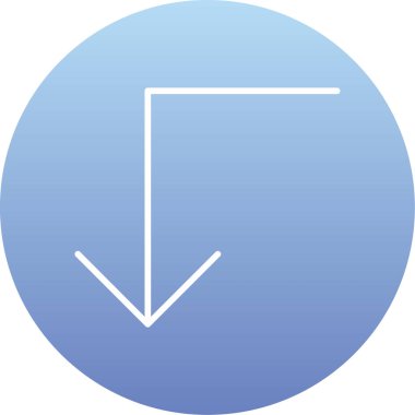 ok simgesi, vektör illüstrasyonu beyaz arkaplanda izole edildi