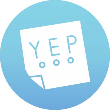 evet web simgesi basit illüstrasyon