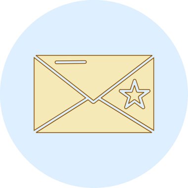 Harf simgesi vektör illüstrasyon tasarımı içeren zarf