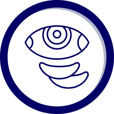 Göz. Web simgesi basit illüstrasyon