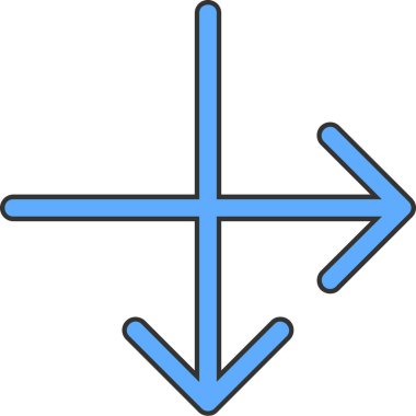 Ok kontur simgesini tamamlanmış - taslak biçiminde genişlet