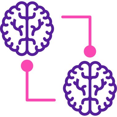 Beyin simgesi vektör çizimi çizimi