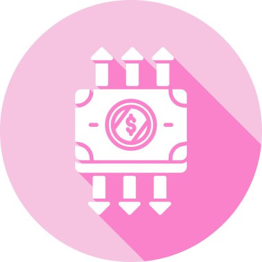 Para için. Web simgesi basit illüstrasyon