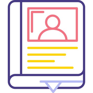 Kullanıcı simgesinin vektör çizimi