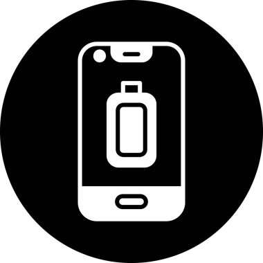 Akıllı telefon simgesinin vektör illüstrasyonu