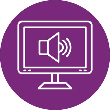 Dizüstü bilgisayar simgesi vektör çizimi