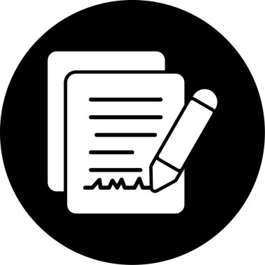 Belge simgesinin vektör illüstrasyonu