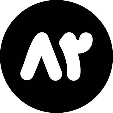 Modern bir simgenin vektör illüstrasyonu