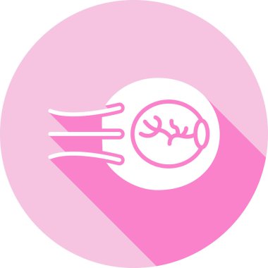 Kanser web simgesi, basit vektör illüstrasyonu