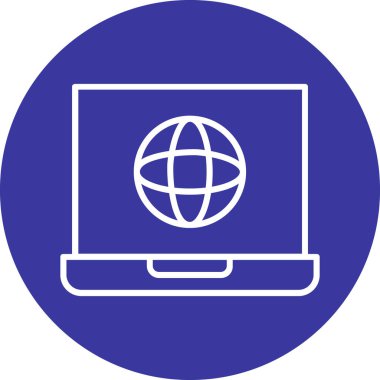 Bilgisayar simgesinin vektör illüstrasyonu