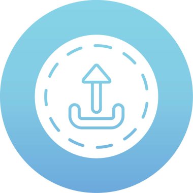 Tekne. Web simgesi basit illüstrasyon